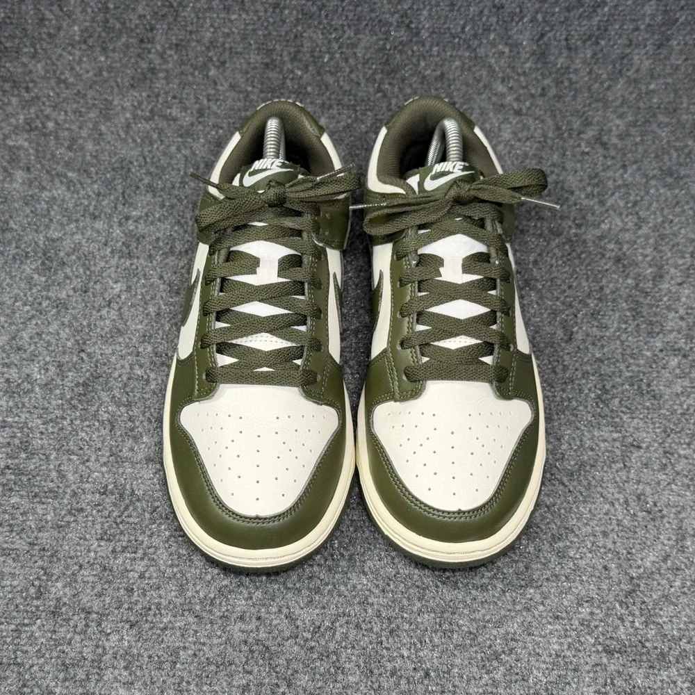 Nike Dunk Low Shoes Men's 8.5 Pale Ivory Cargo Khaki Retro Athletic Sneakers